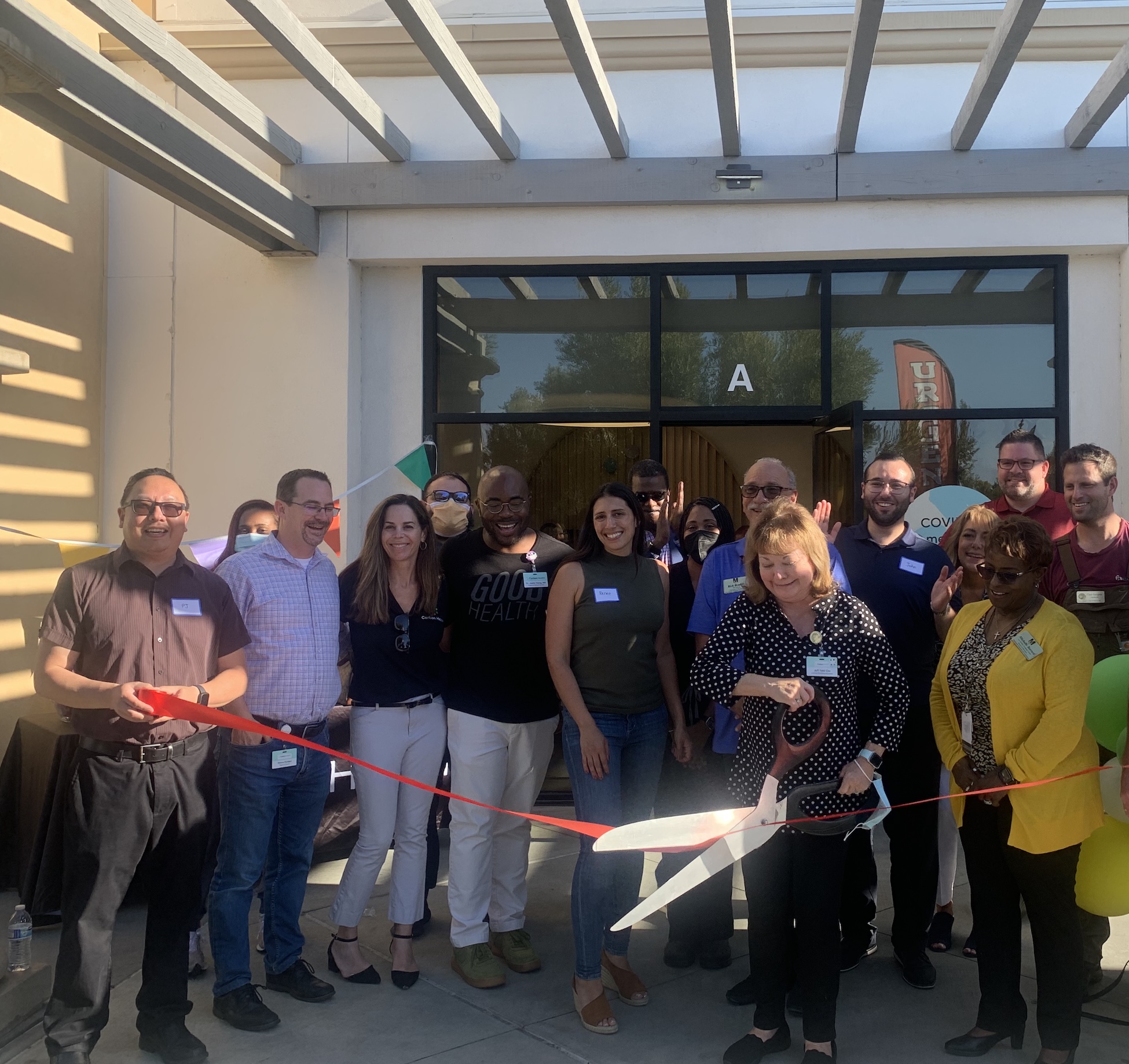Renee at a Moorpark business ribbon cutting