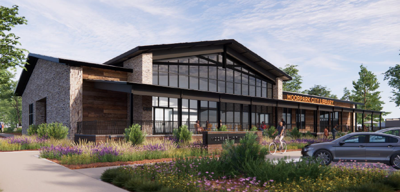 Rendering of the new Moorpark City Library